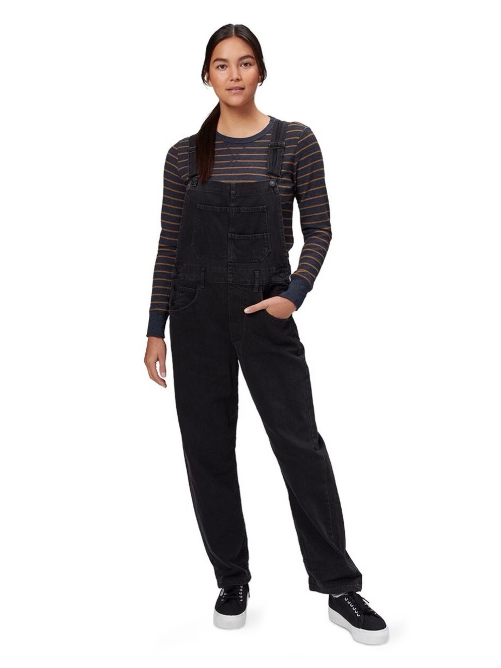 Free People Black Overalls - Picture 1 of 4